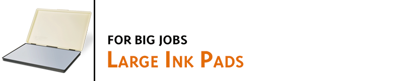 Big projects and big stamps require large ink pads! We have several sizes and styles to choose from. Most are in stock and ready to ship. Buy online!